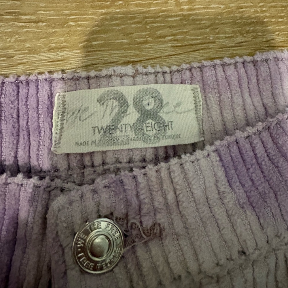 We The Free Reese Pitched Straight Leg Corduroy Pants in Moonlit Orchid - Picture 3 of 12